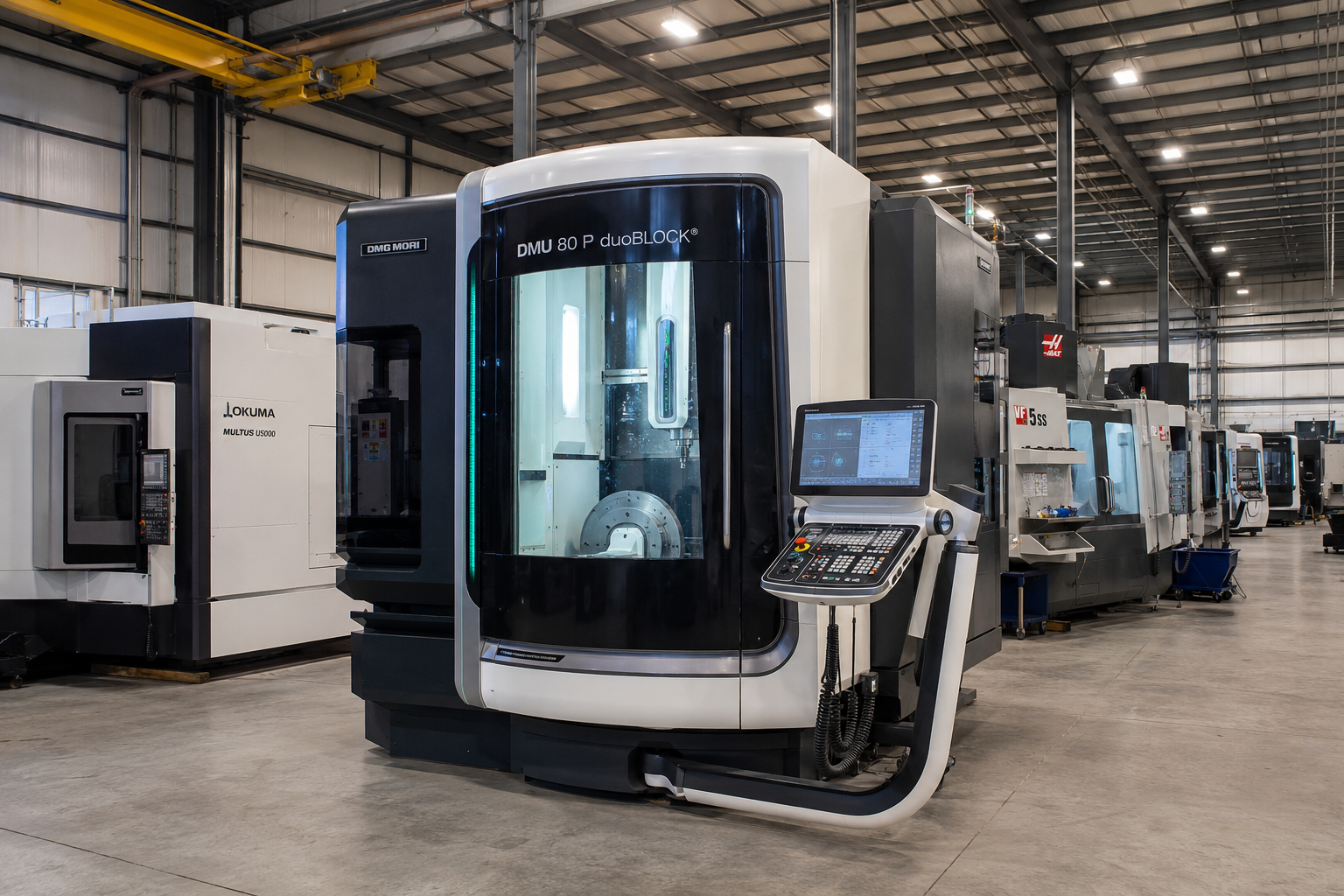 dmユニ黒2白1び1ブ5 Used DMG MORI DMU 80P DUOBLOCK - 2001 - 5 AXIS CNC Machines For